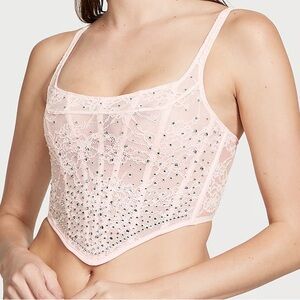 Victoria Secret Rhinestone Corset in Pink